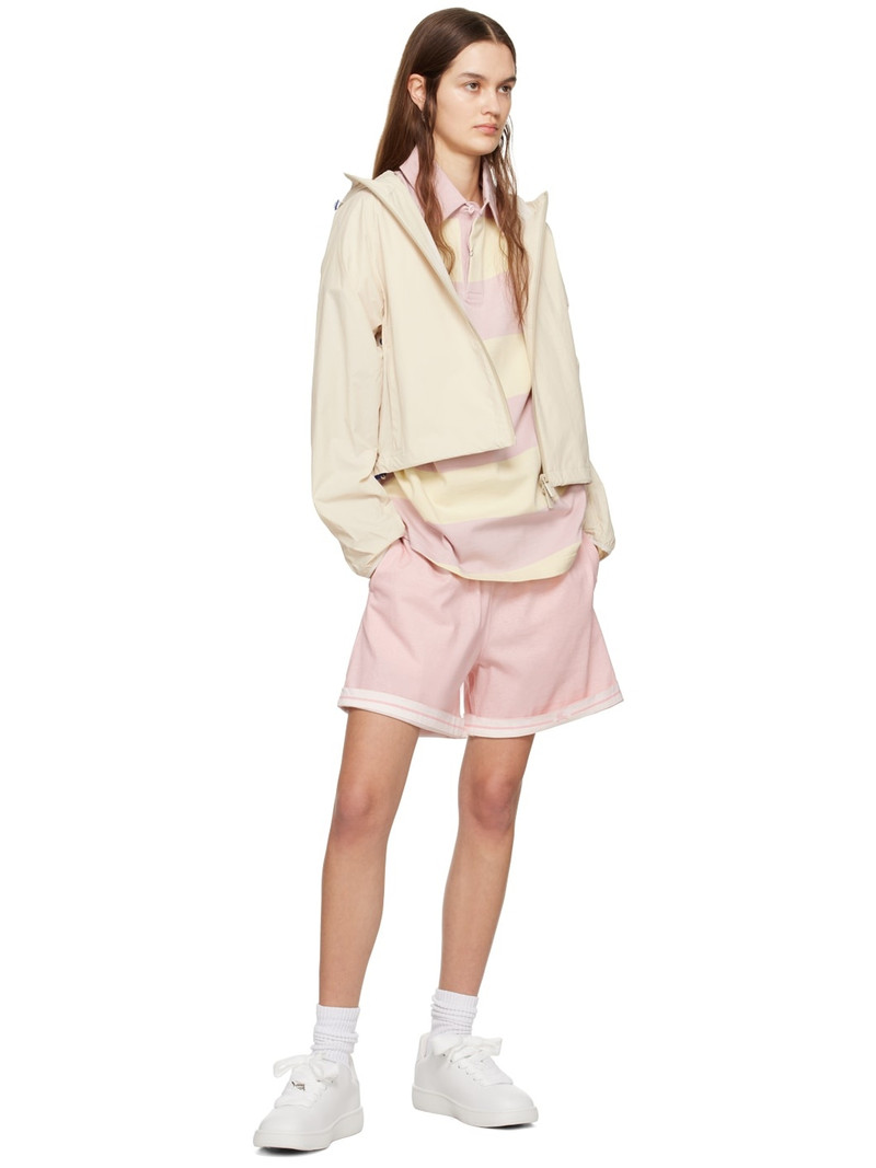 Burberry Yellow & Pink Striped Polo outlook