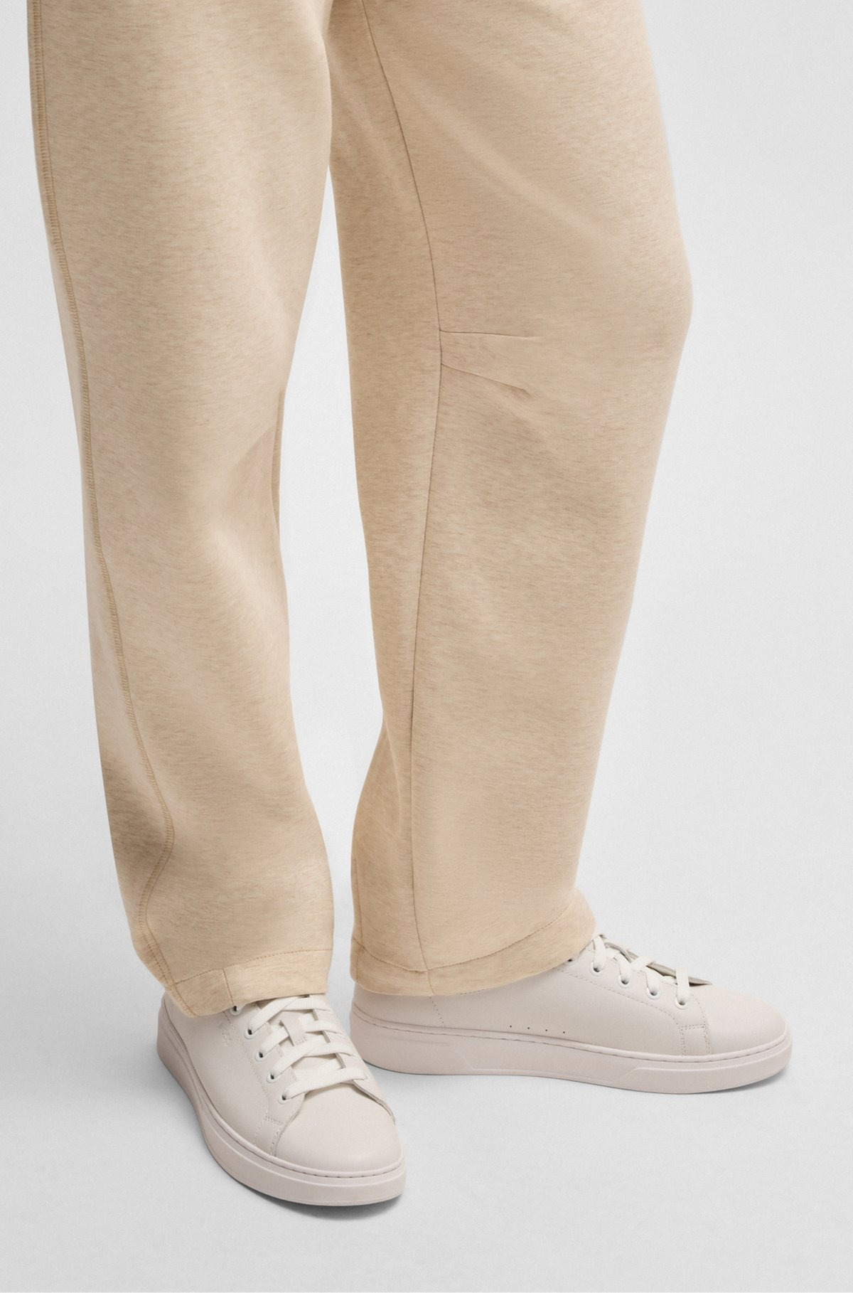LEATHER TRAINERS WITH SUEDE BACKTAB - 4