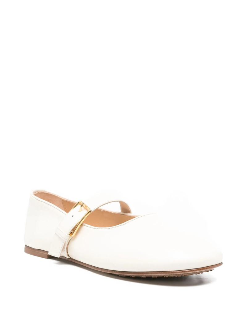 DEAR FRANCES leather ballet flats outlook