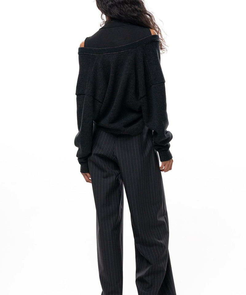 Shifted Layer Knit Cardigan 4