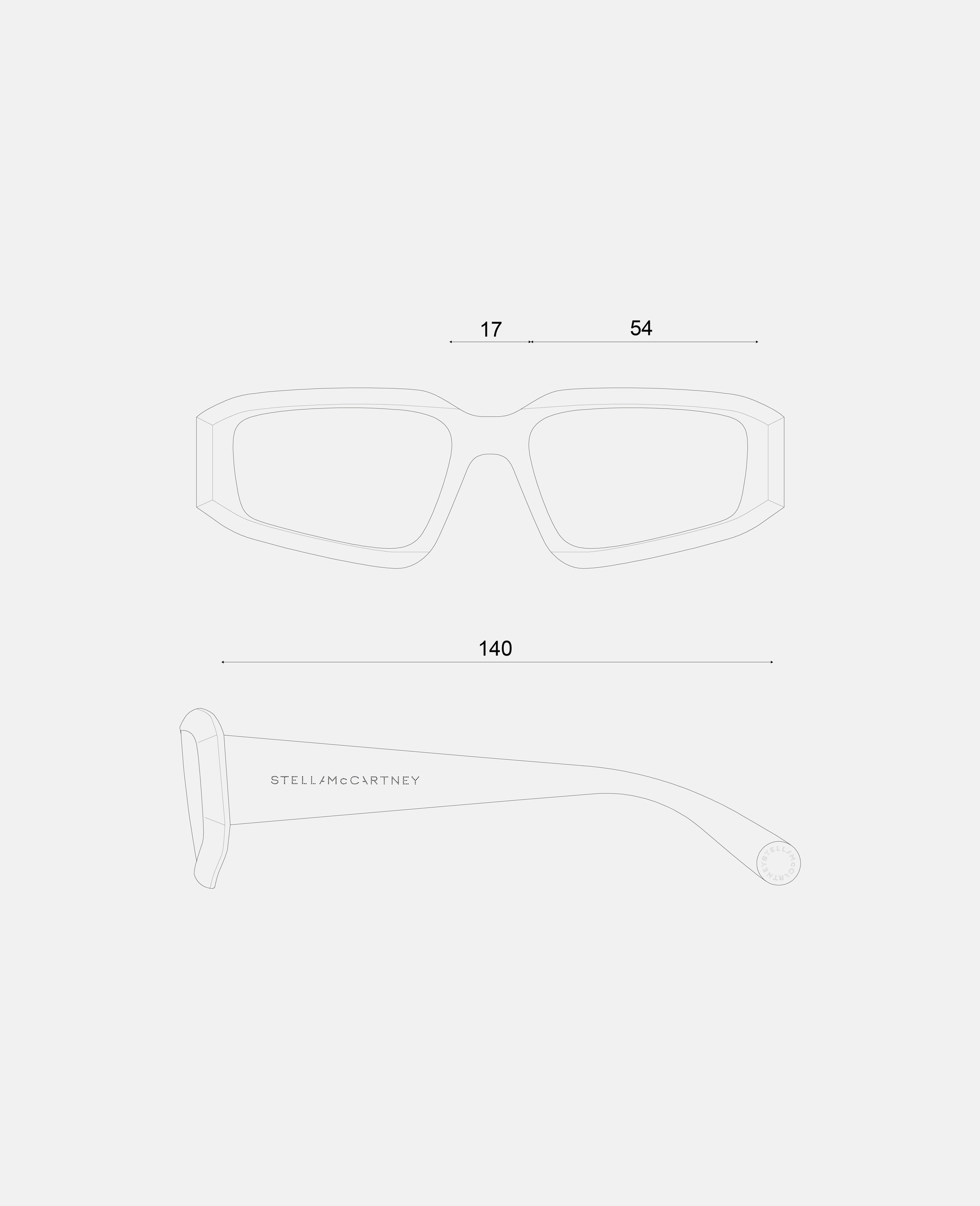 Abstract Rectangle Sunglasses - 4