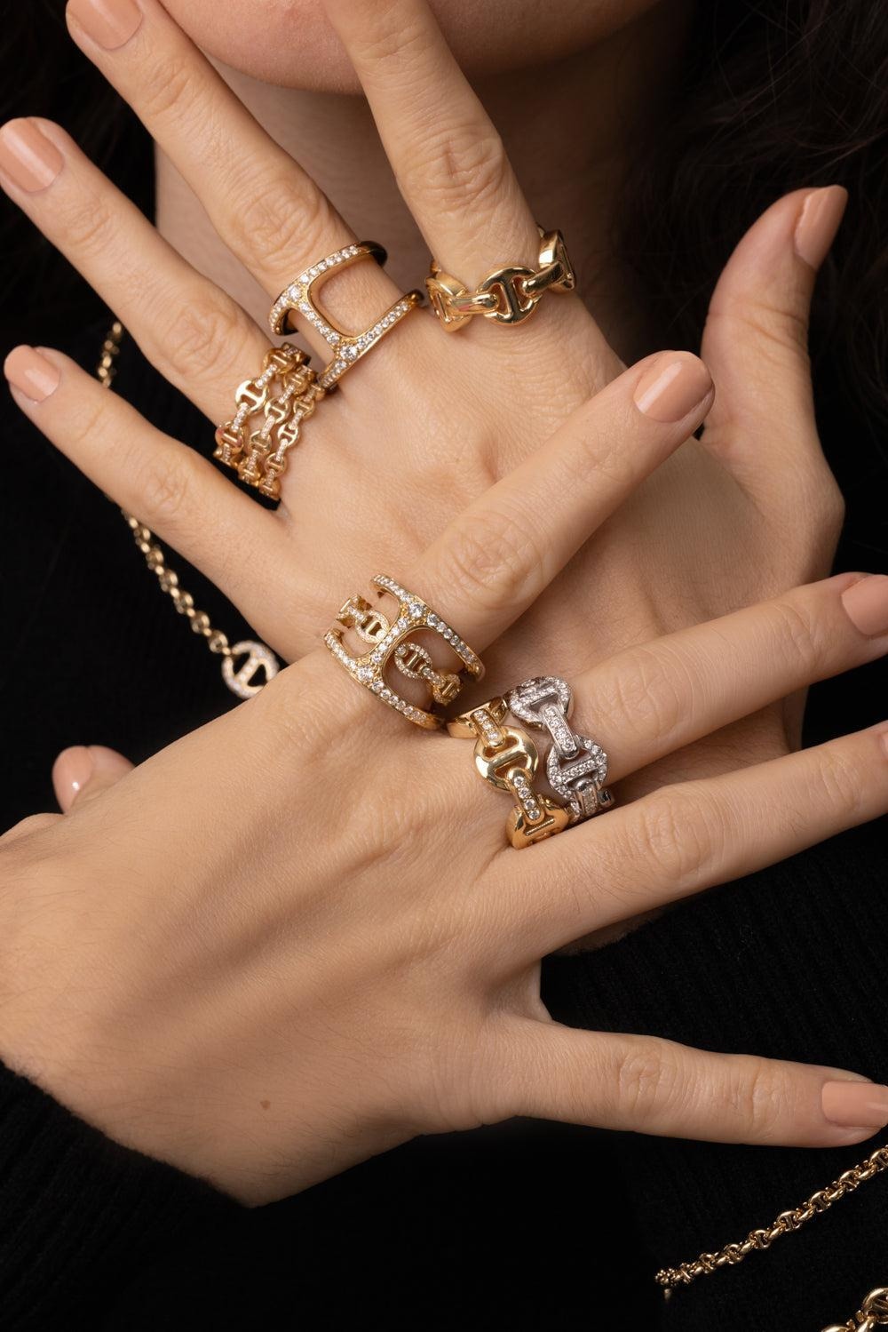 Micro Dame II Diamond Bridge Ring - 3