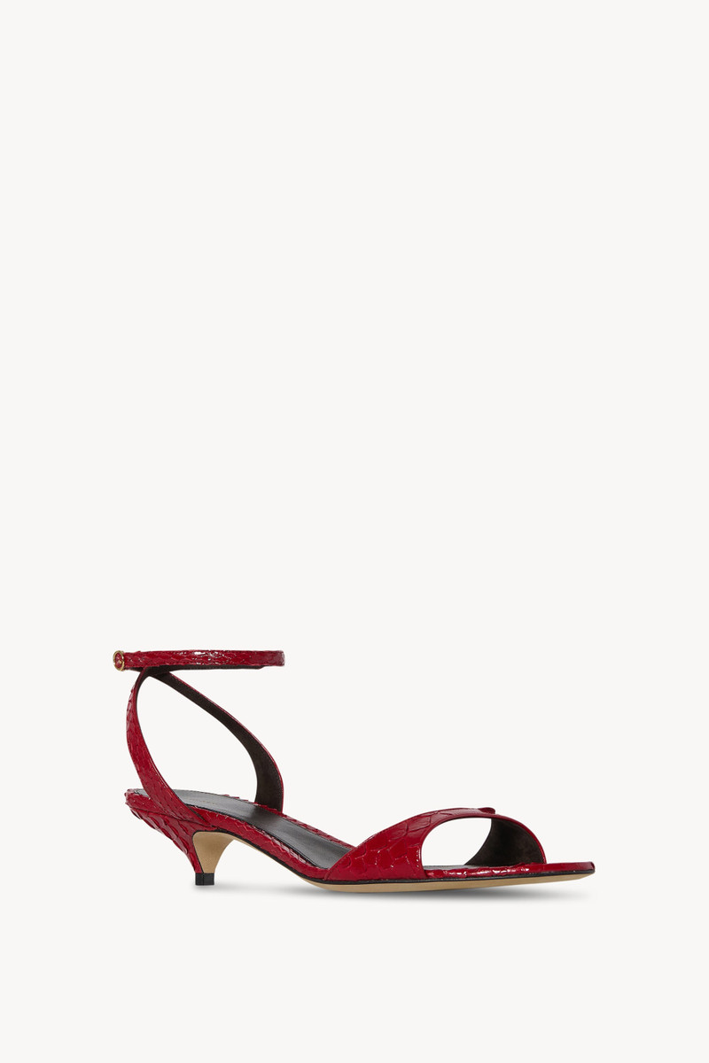 The Row Vika Ankle Strap Kitten Heel in Python outlook