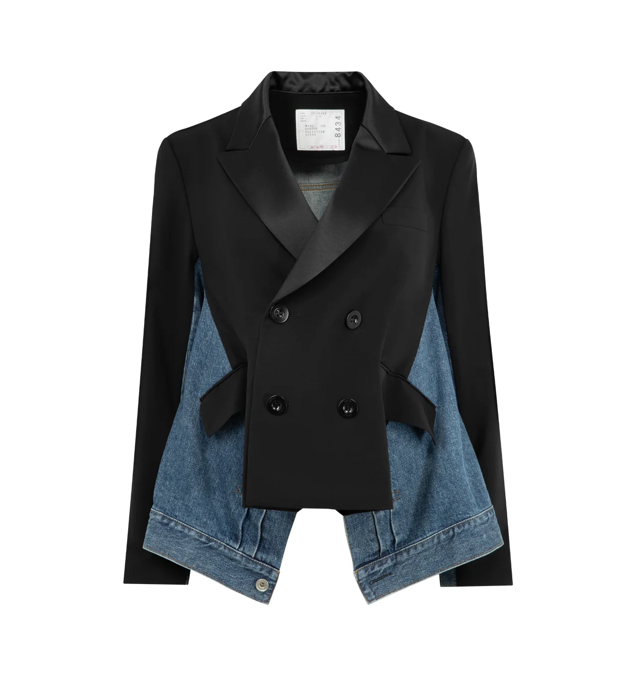 WOOL SUITING X DENIM JACKET - 1