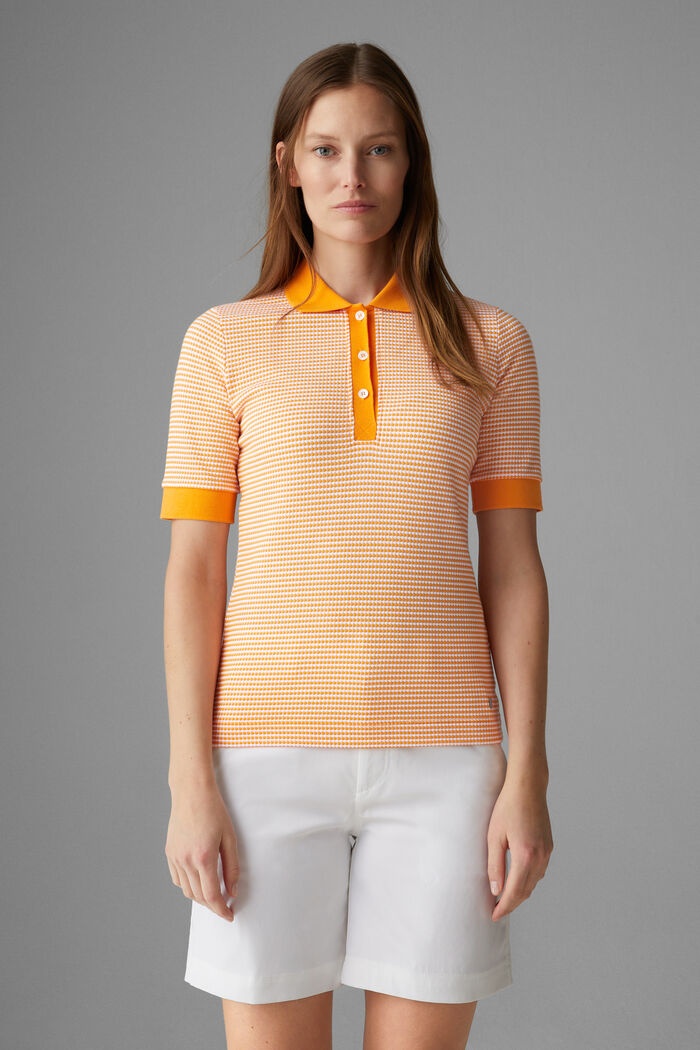 Wendy Polo shirt in Orange/White - 2