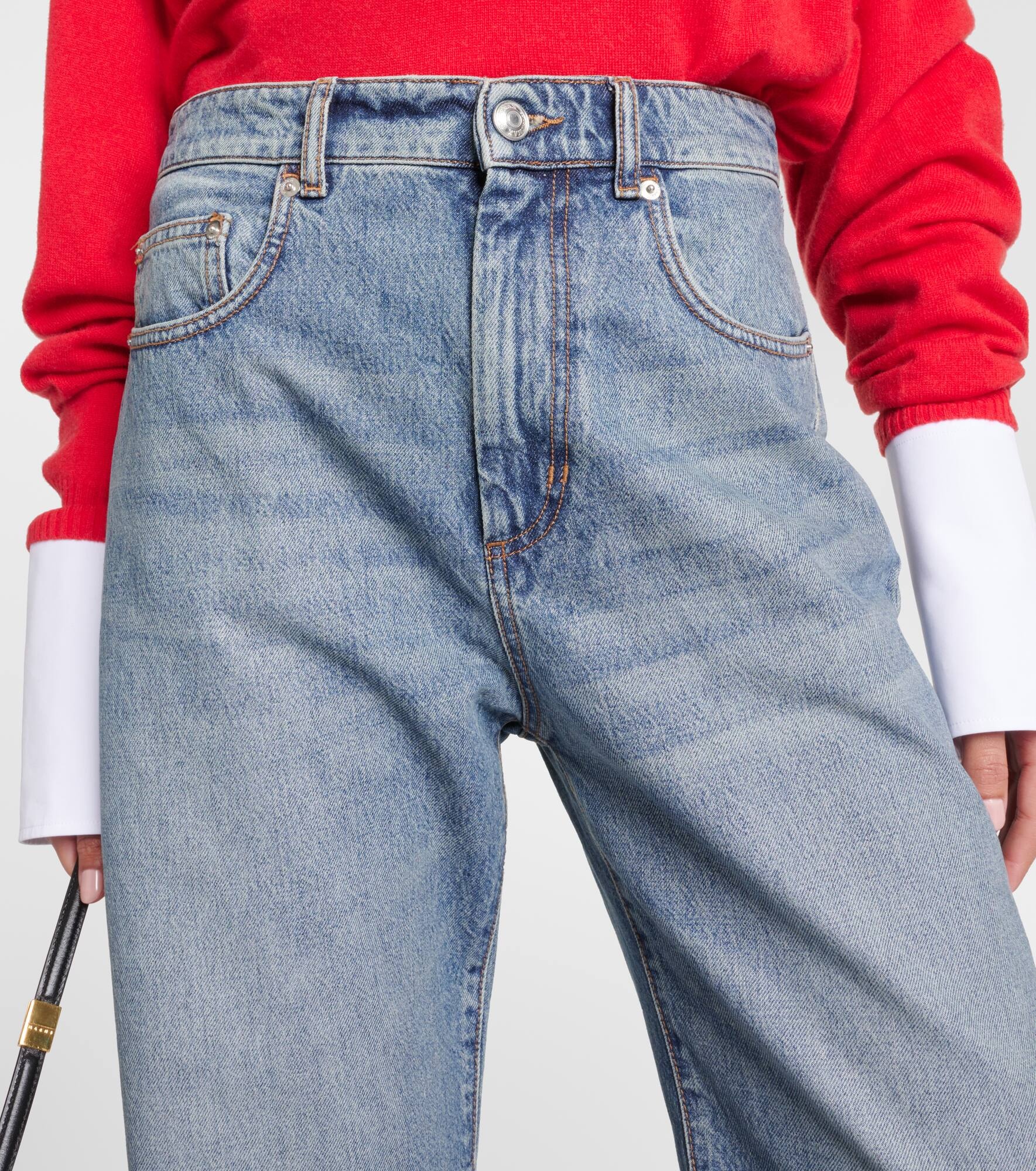 Fido high-rise wide-leg jeans - 4