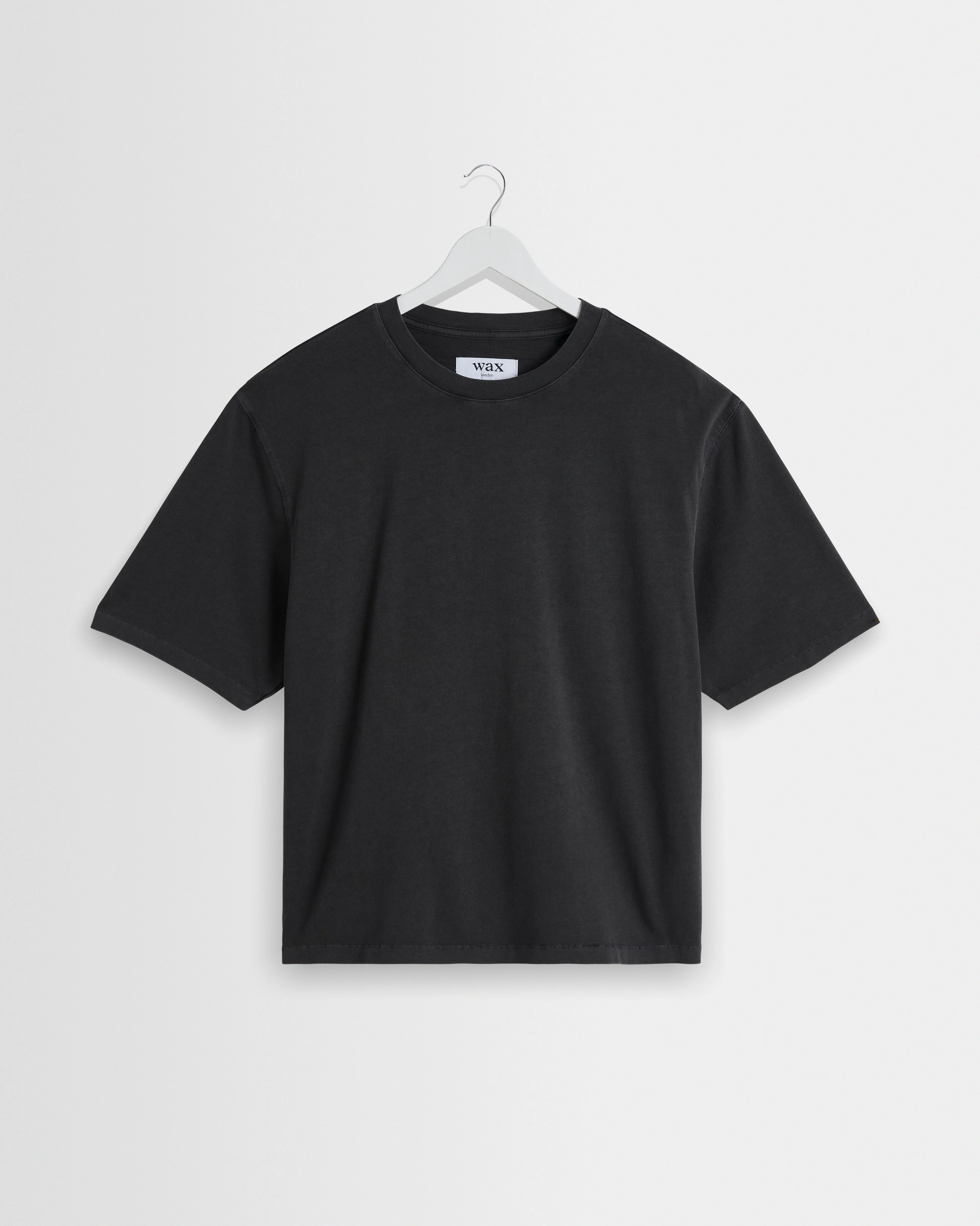 Mark - Washed Black Compact Cotton T-Shirt - 1