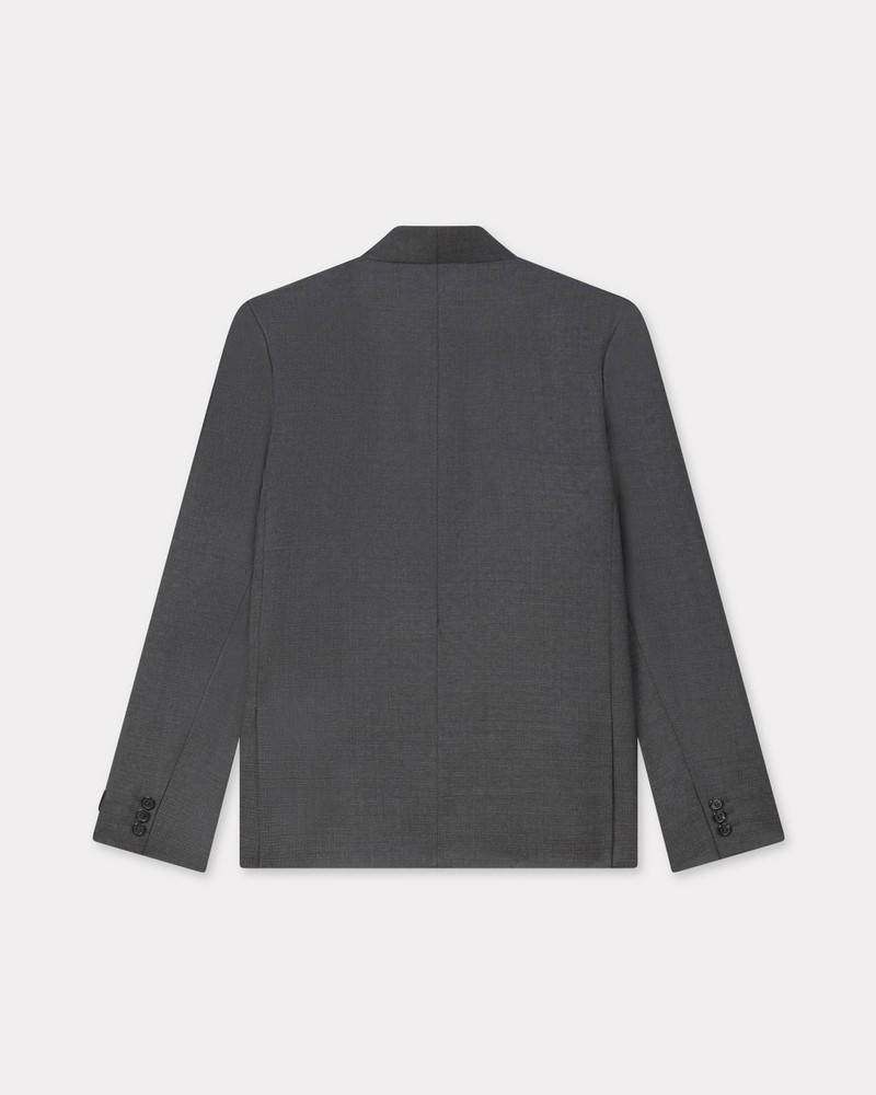 KENZO 'KENZO Weave' adjusted tailored kimono jacket in wool jacquard outlook