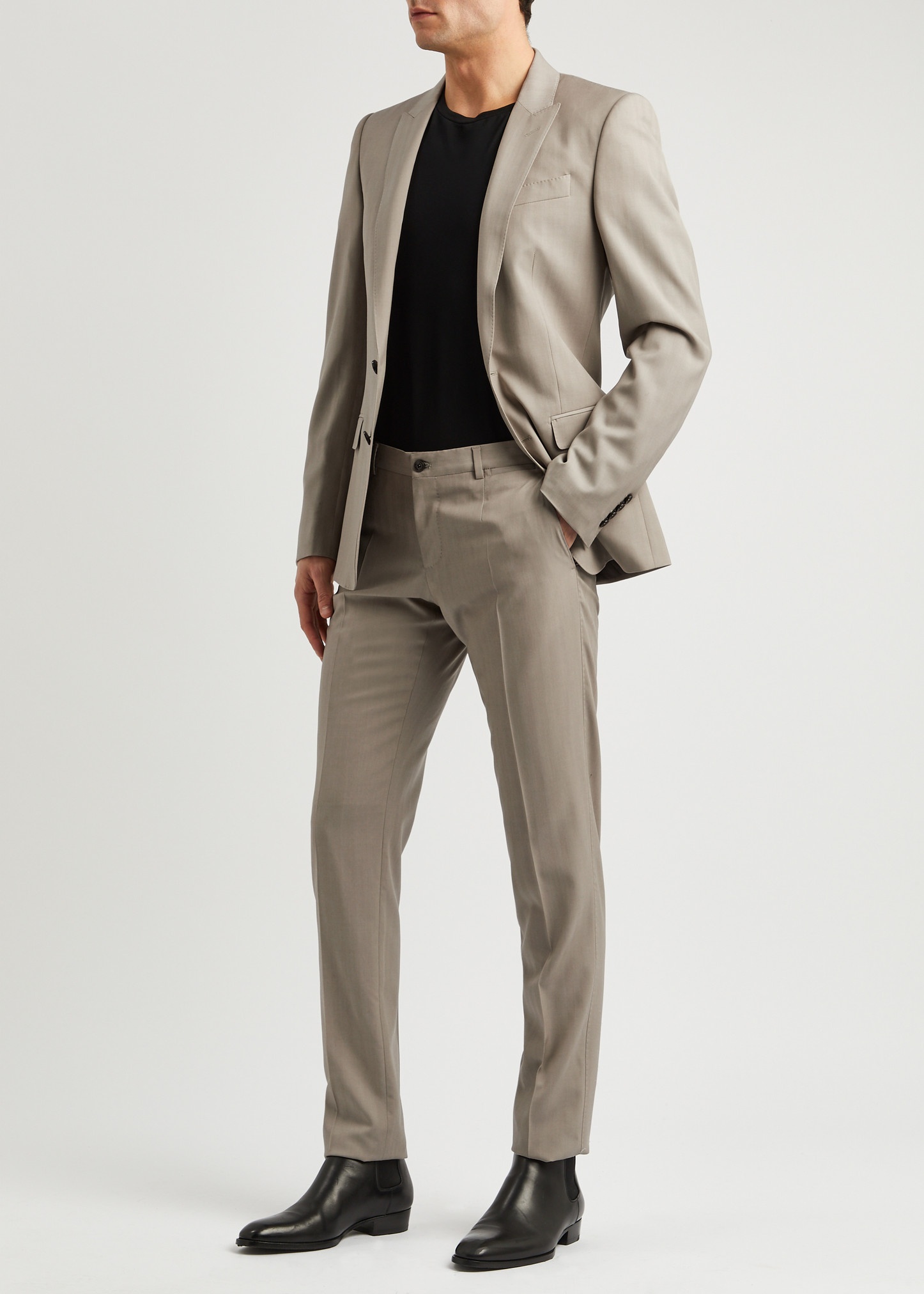 Martini-fit wool tuxedo suit - 4