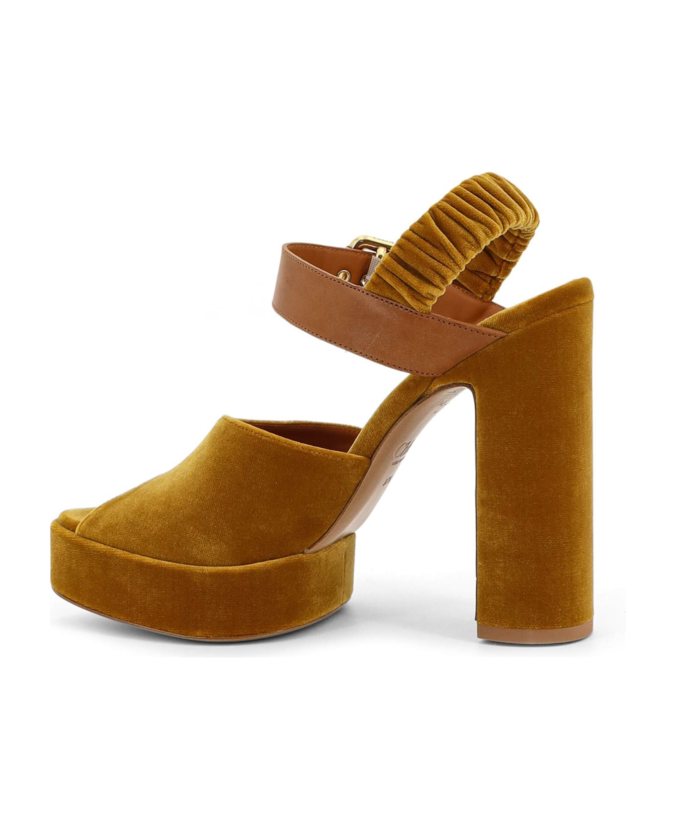 Aria Velvet Sandals - 3