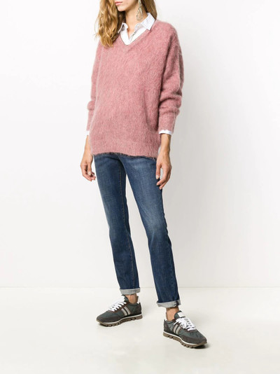 Brunello Cucinelli relaxed long-sleeve jumper outlook