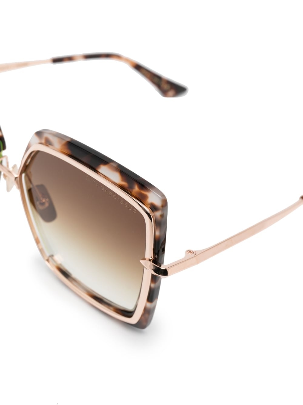 tortoiseshell square-frame sunglasses - 3