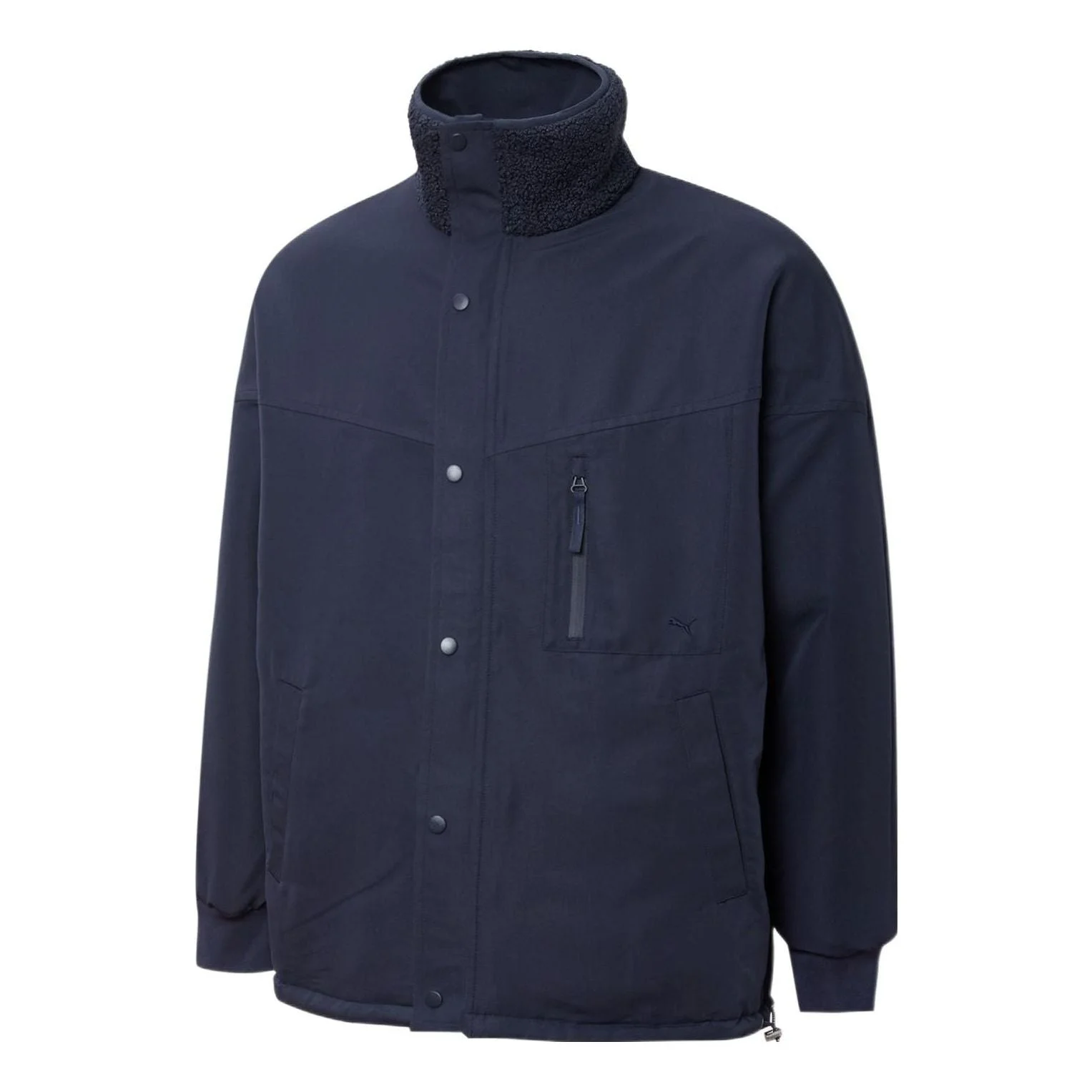 PUMA Mmq lamb's wool Reversible Stand Collar Jacket Couple Style Blue 534744-43 - 1