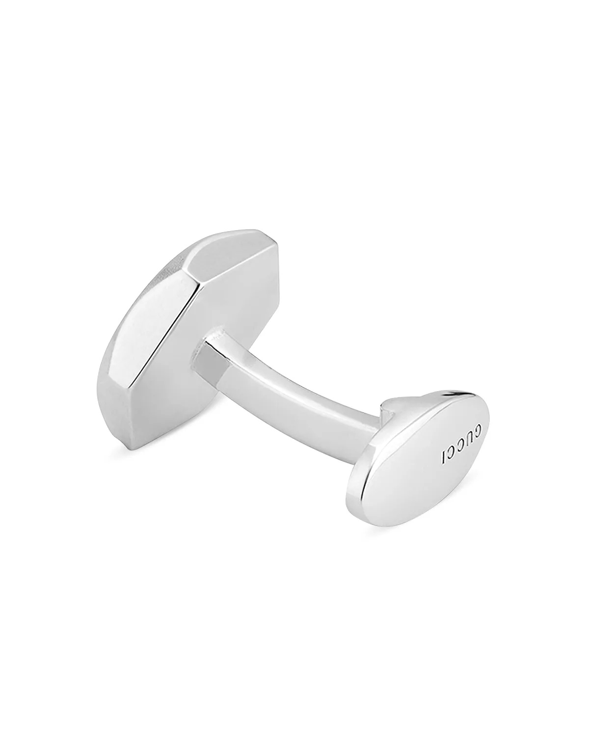 Men's Sterling Silver Trademark Hexagon Cufflinks - 3
