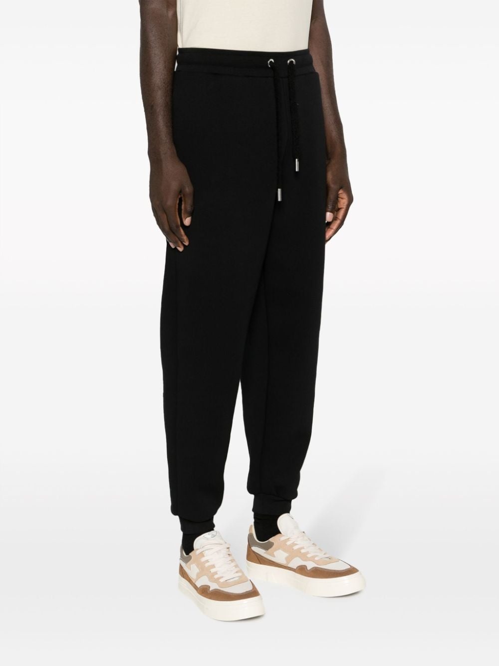 logo-patch drawstring track pants - 3