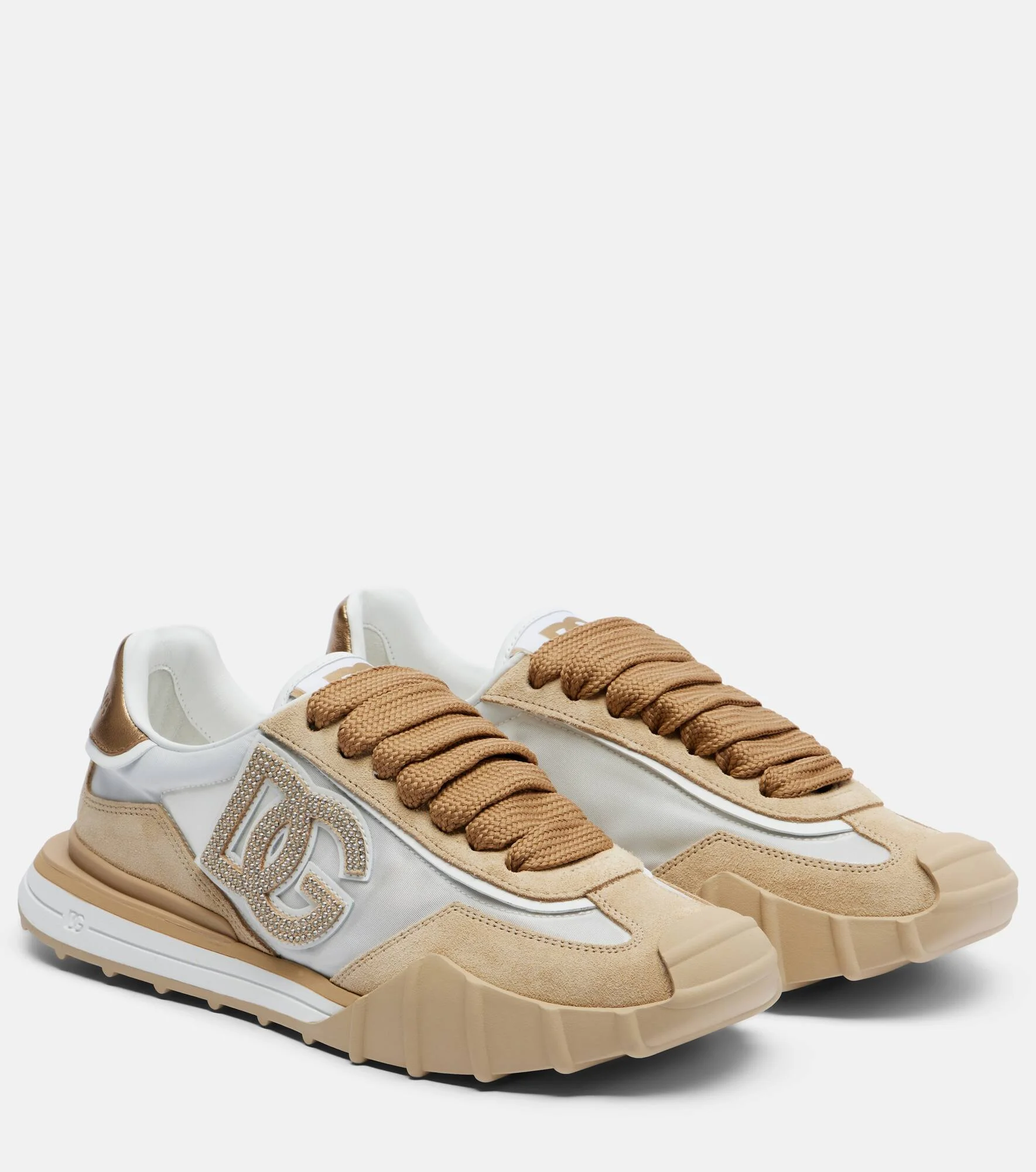 DG Athletic suede-trimmed sneakers - 1