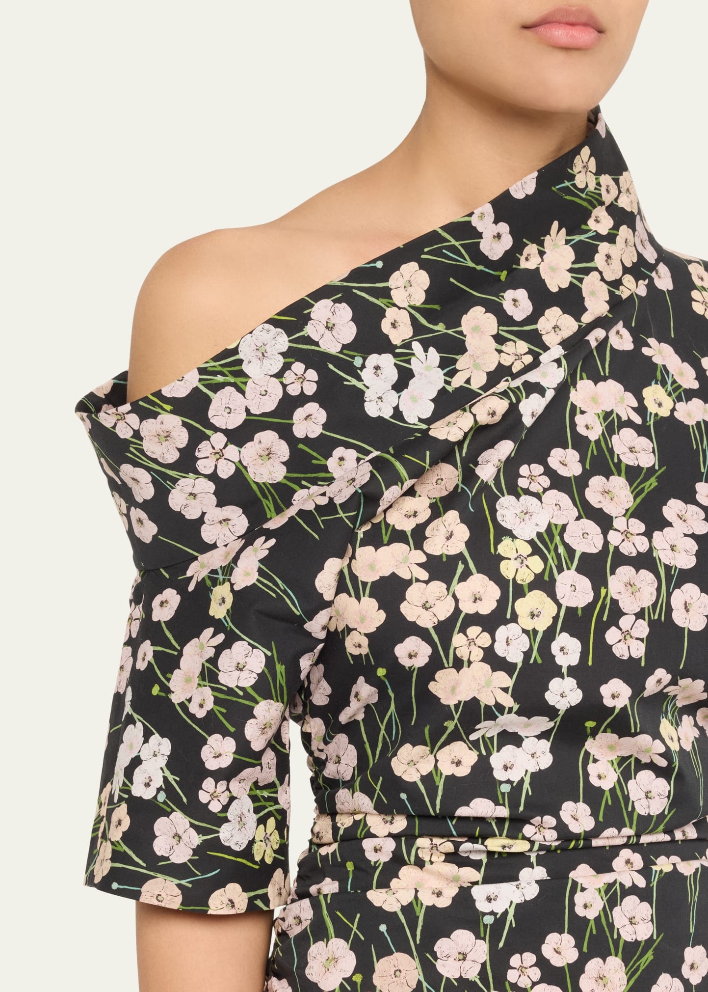 Bowie Printed Off-The-Shoulder Bow Dress - 5