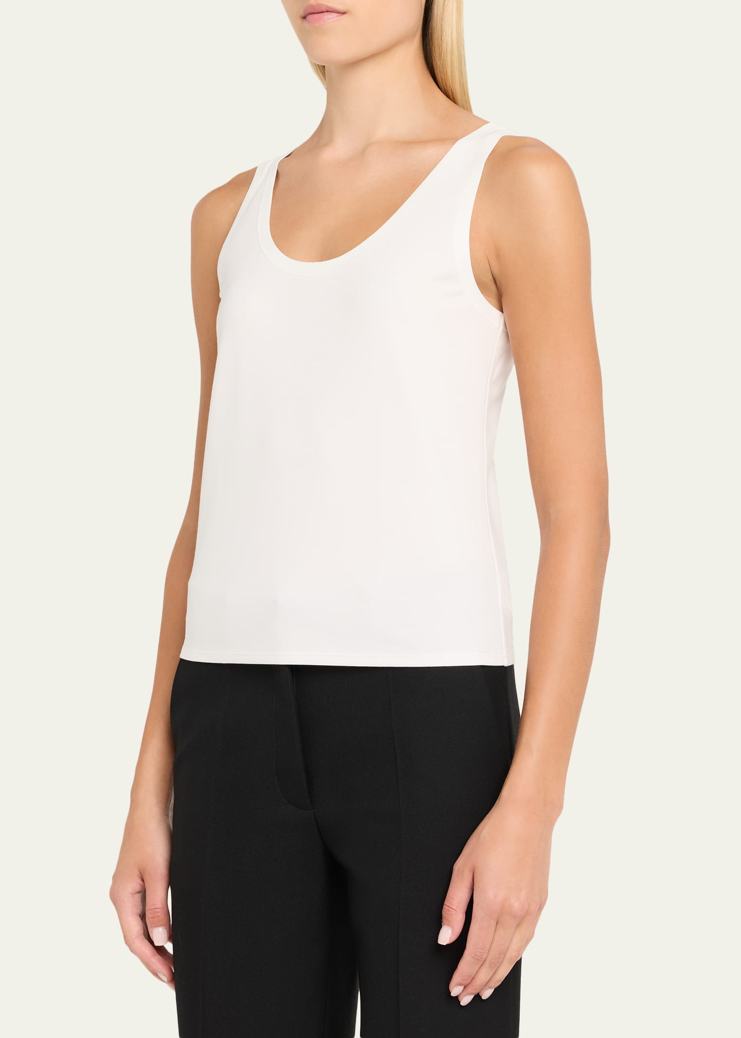 Sweater Trim Tank Top - 4