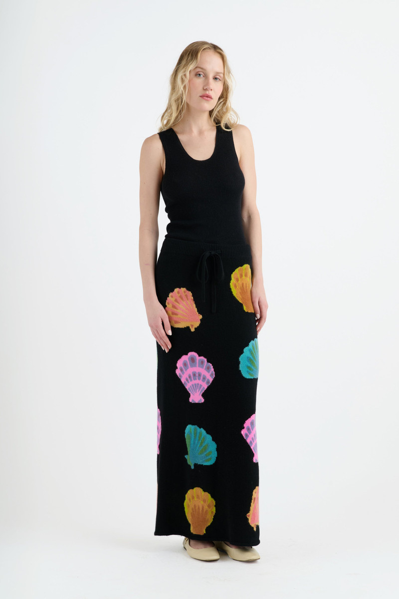 The Elder Statesman SHELL MAXI SKIRT outlook