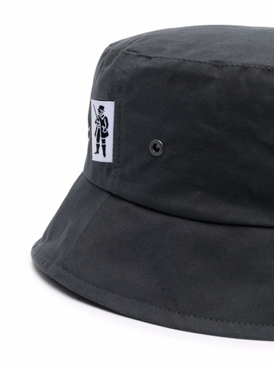 Mackintosh waxed cotton bucket hat outlook