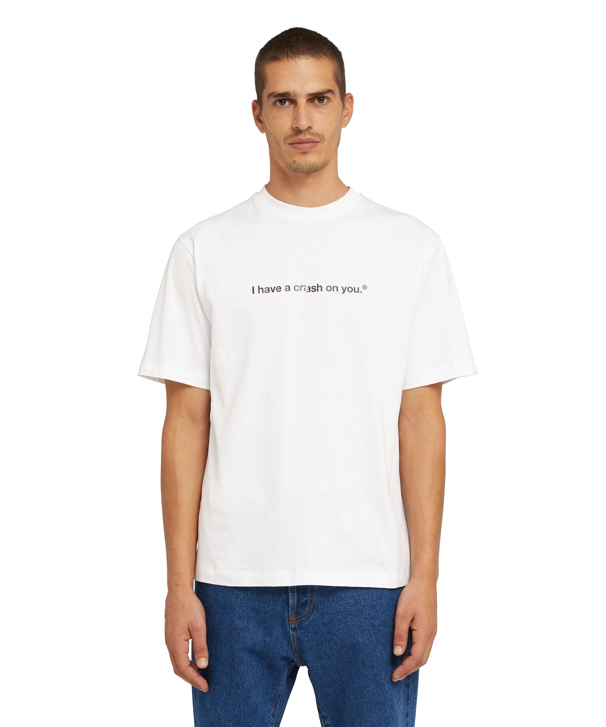 Cotton T-shirt with Crash quote - 2