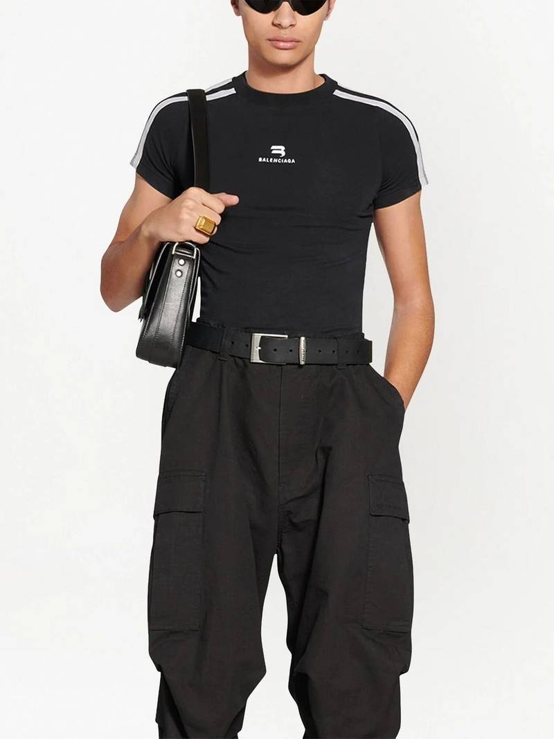 embroidered-logo stretch-cotton T-shirt 3