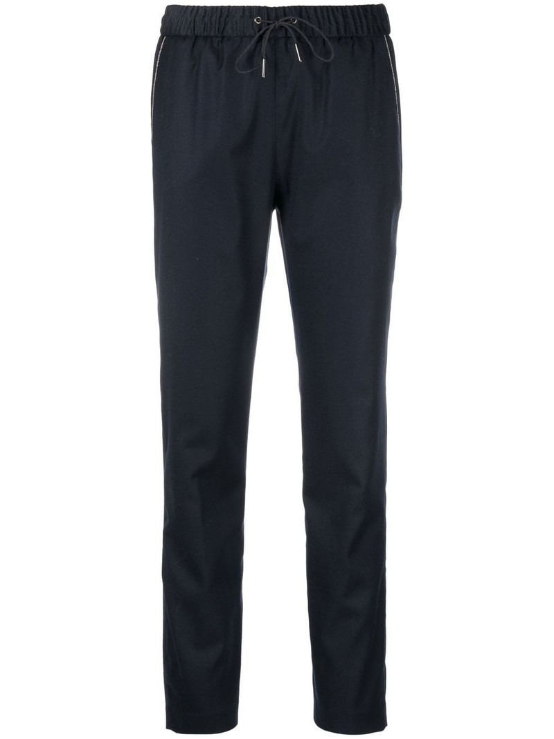 drawstring straight-leg trousers 1