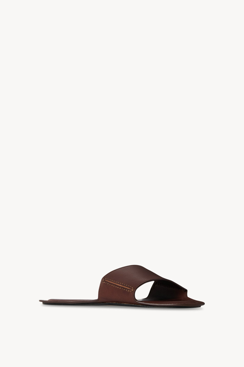 The Row Sara Strap Slide in Leather outlook