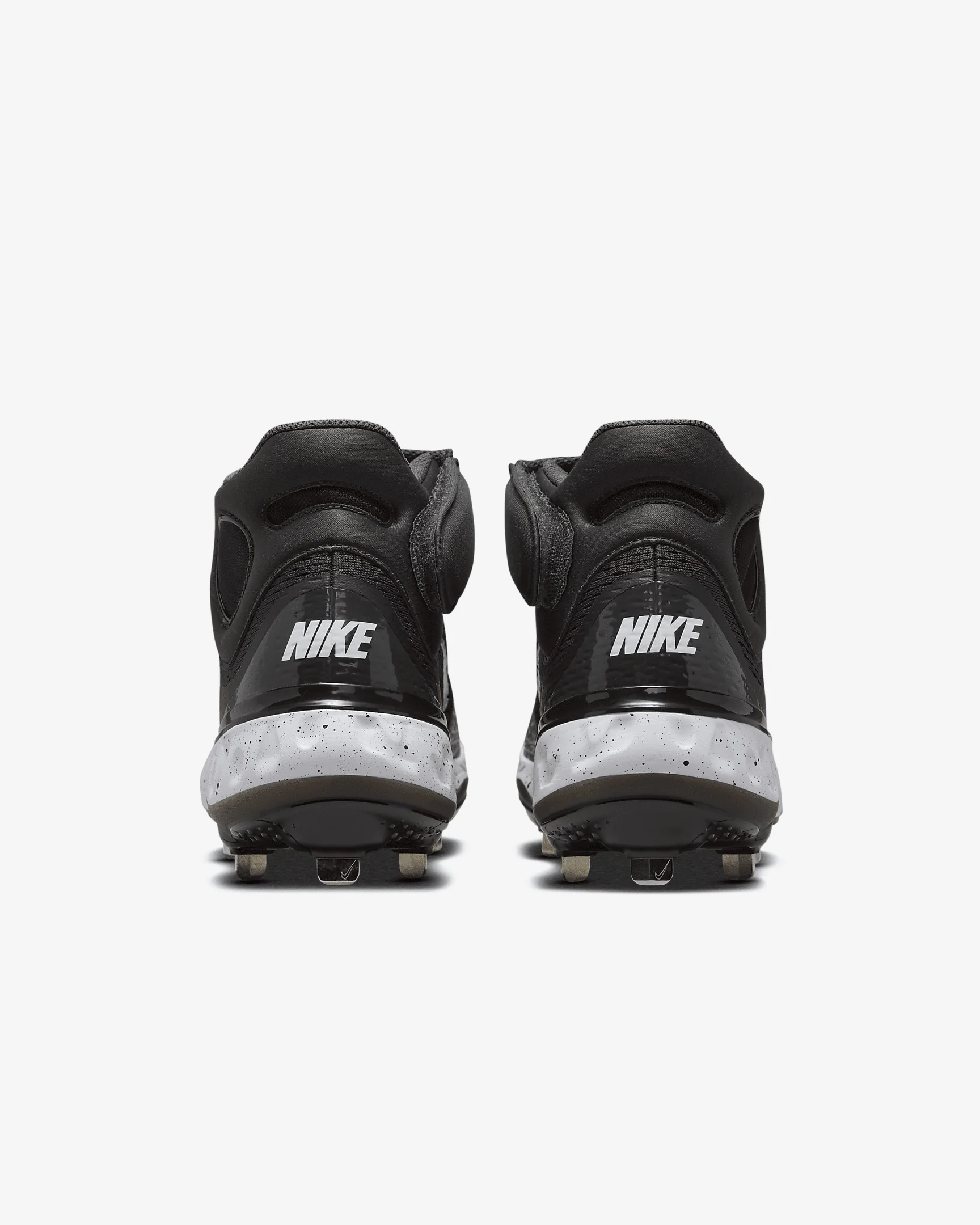 Nike Alpha Huarache Elite 4 Mid Black Dark Grey Baseball DJ6520-003 Men\'s Nike Alpha Huarache Elite 4 Mid Black / Dark Smoke Grey  main image 3