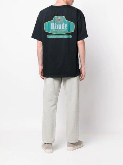 Rhude logo-print cotton T-shirt outlook