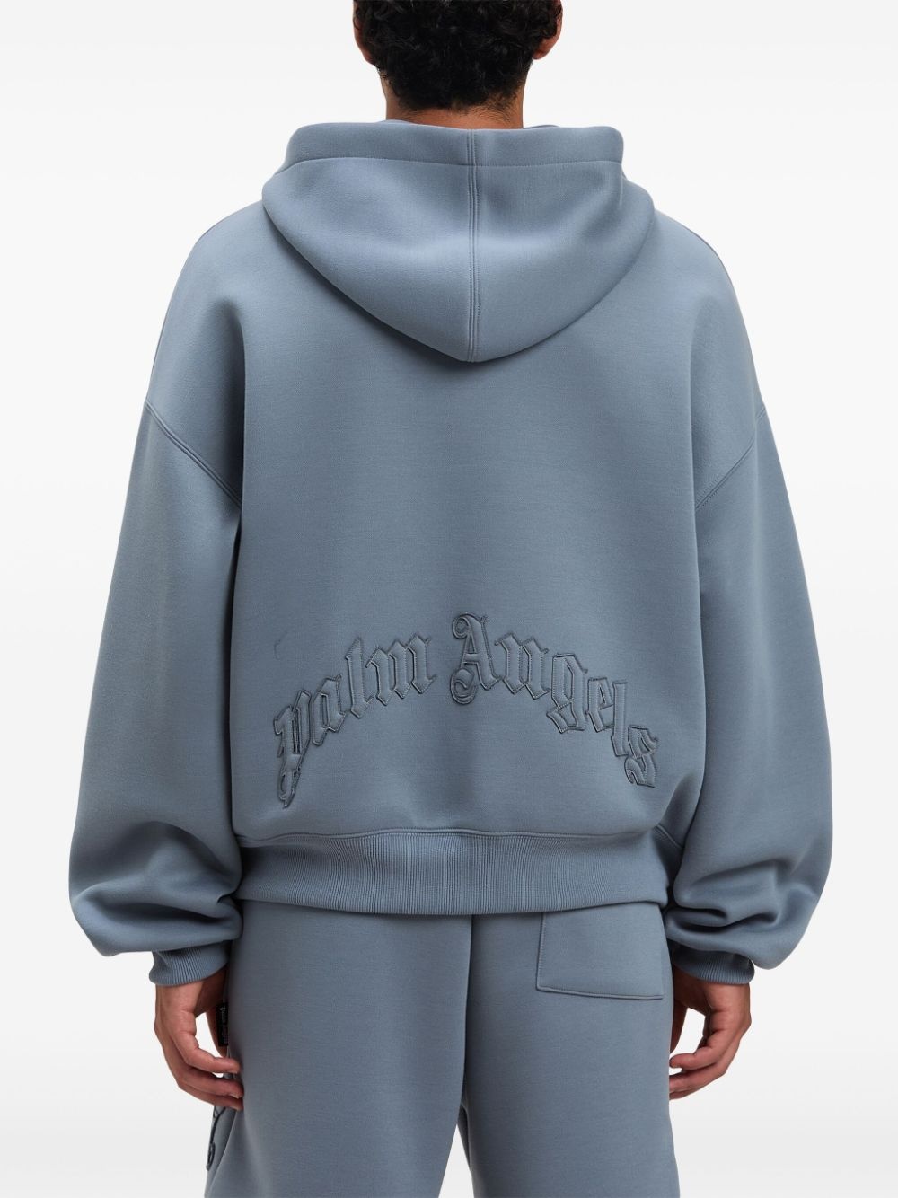 curved-logo hoodie - 5