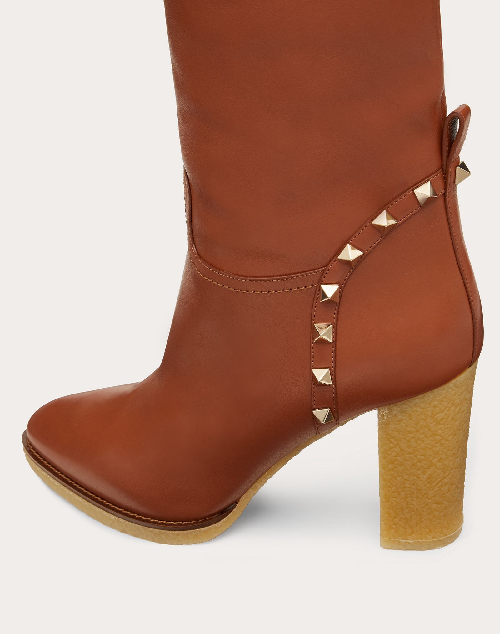 Rockstud Calfskin Leather Boot 95 mm - 5