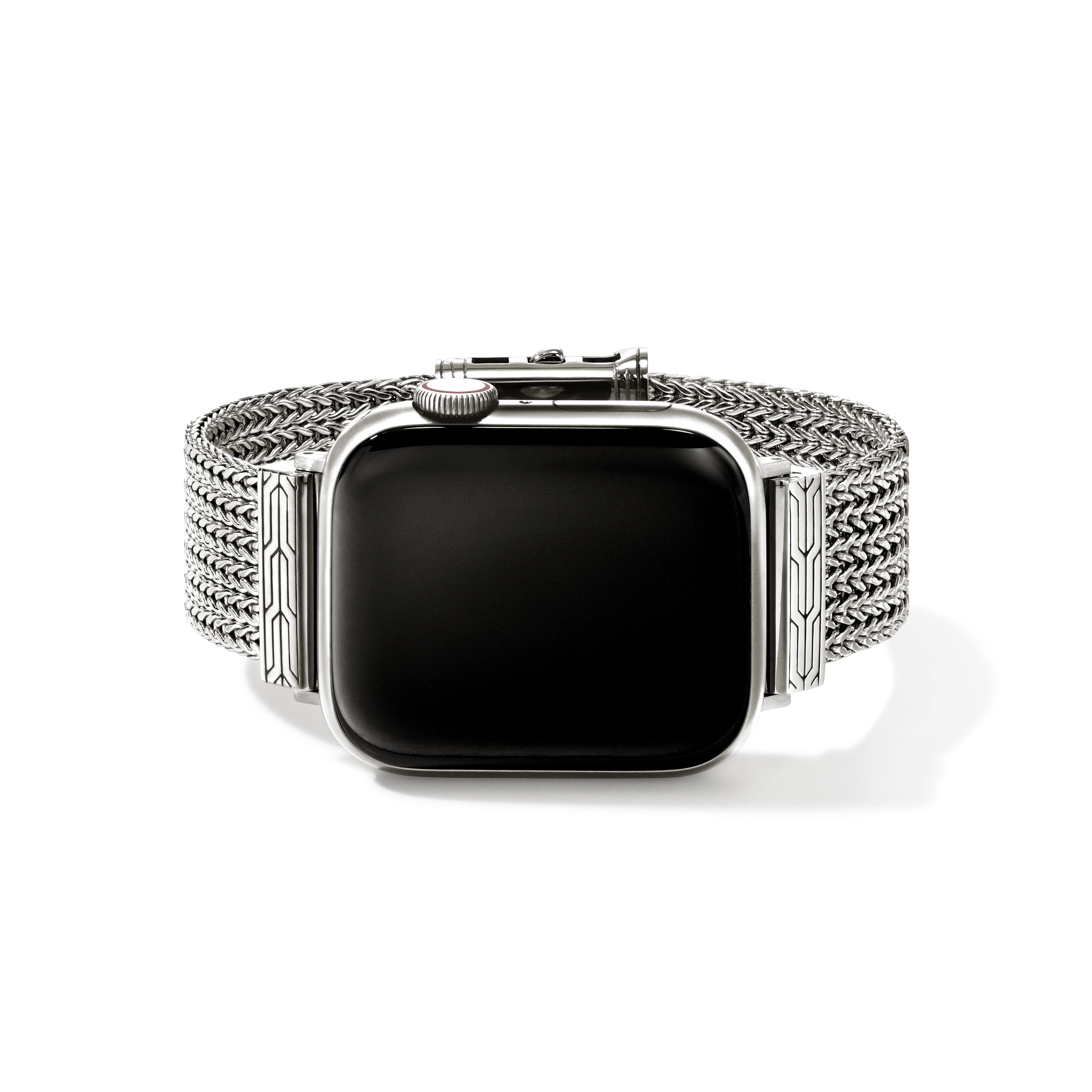 Smart Watch Strap, Sterling Silver, 18MM - 1