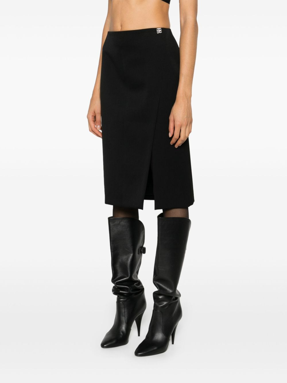 logo-button wrap skirt - 3