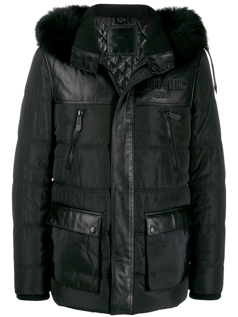 padded hooded jacket - 1