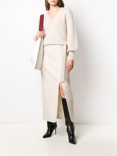 Jil Sander long straight slit skirt outlook