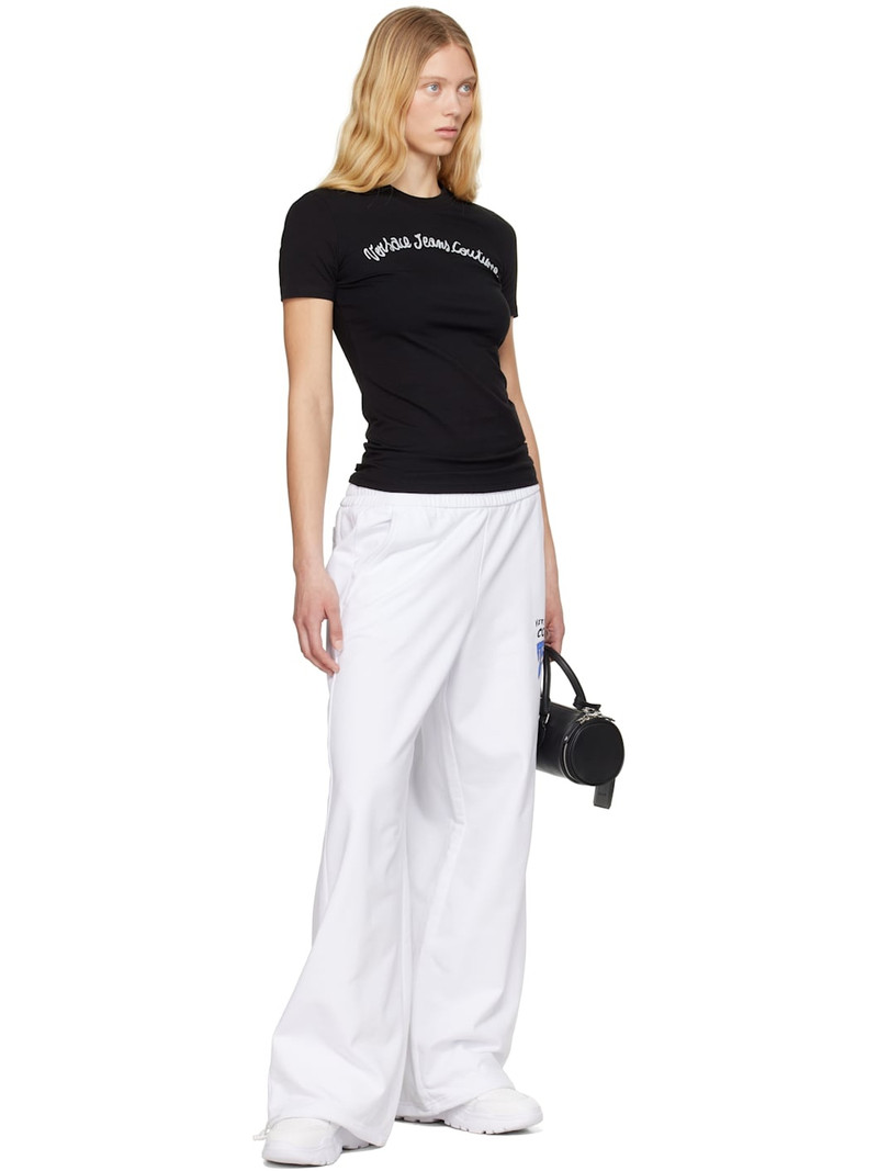 VERSACE JEANS COUTURE Black Screen-Printed T-shirt outlook