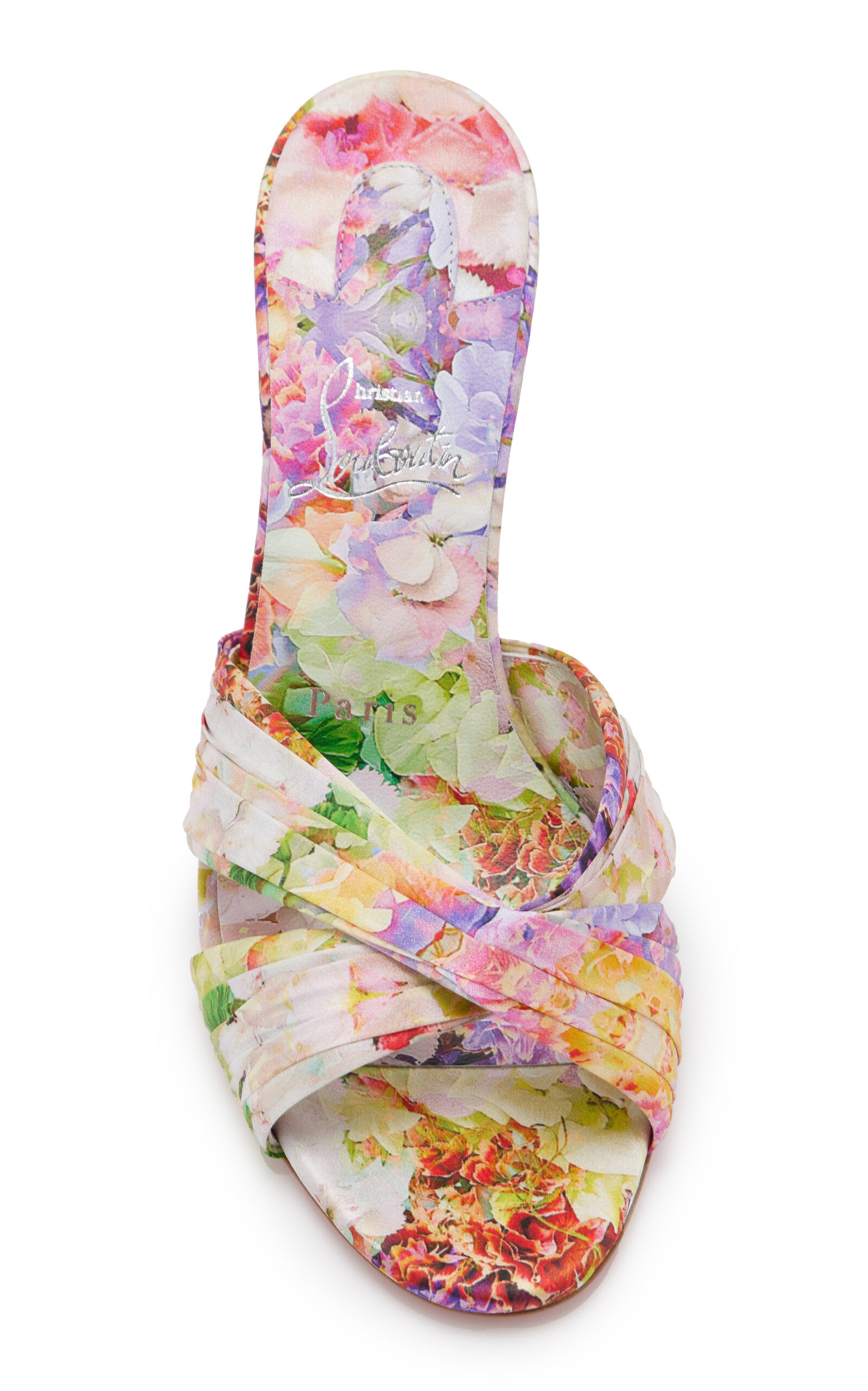 Nicol Is Back 85mm Crepe Satin Sandals multi - 3
