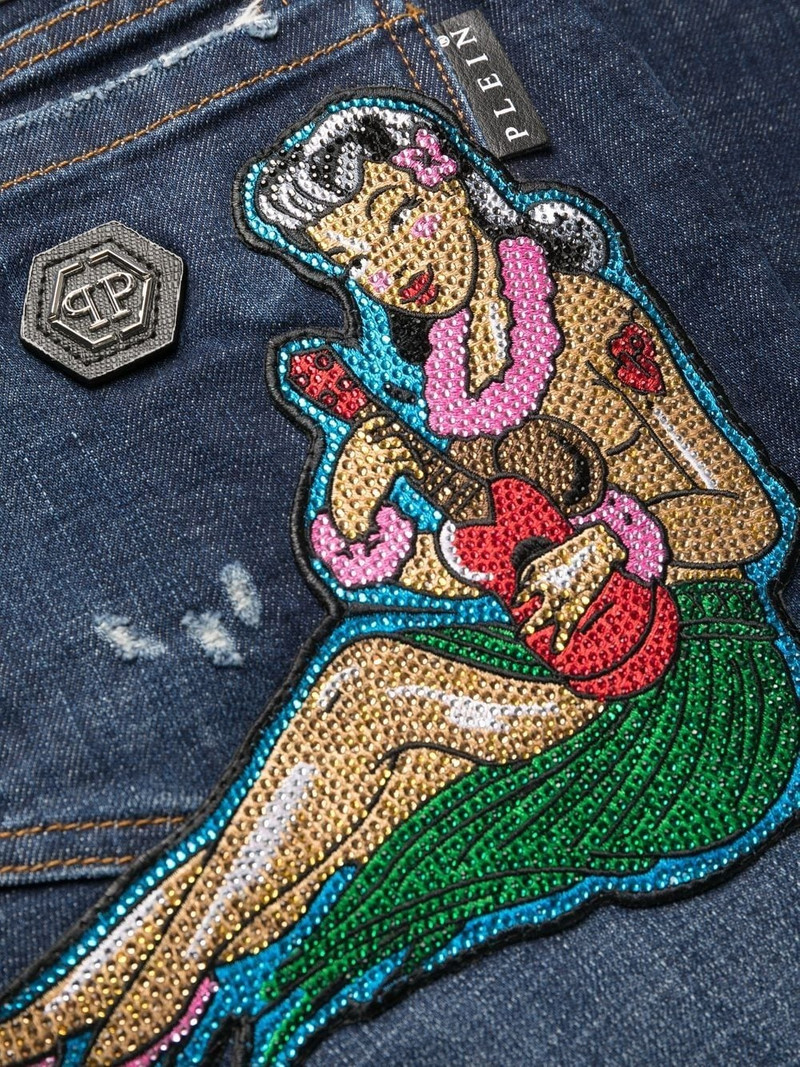 Super Straight Cut distressed jeans 6