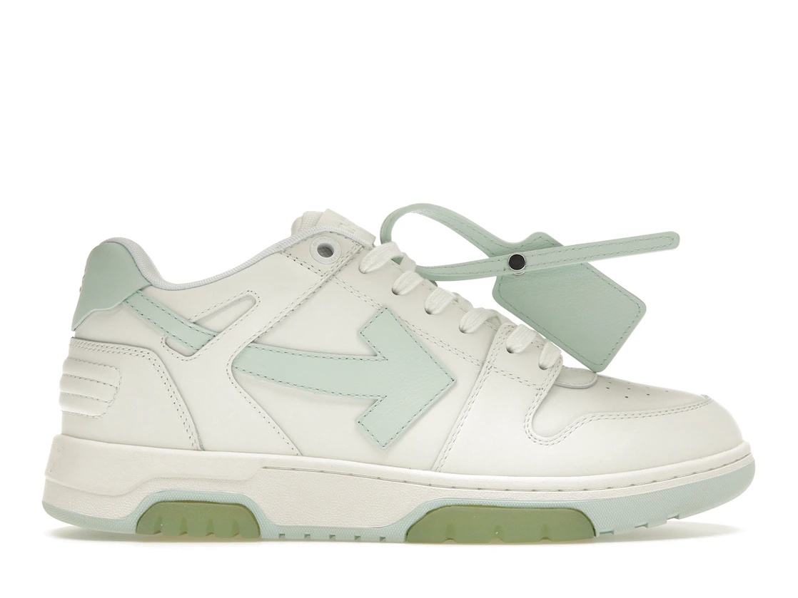 OFF-WHITE Out Of Office OOO Low Tops White Mint - 1