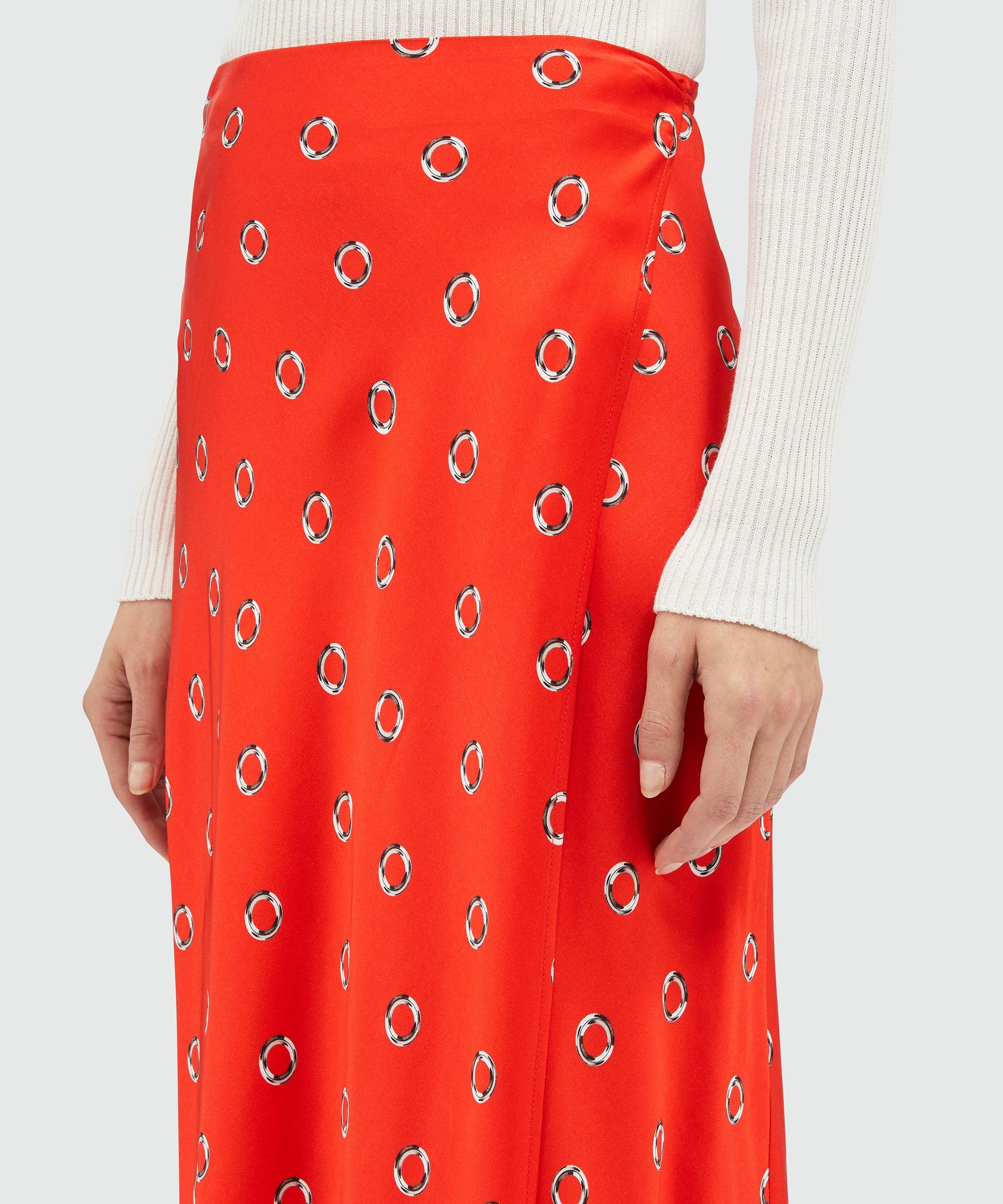 Fluid viscose print skirt - 5