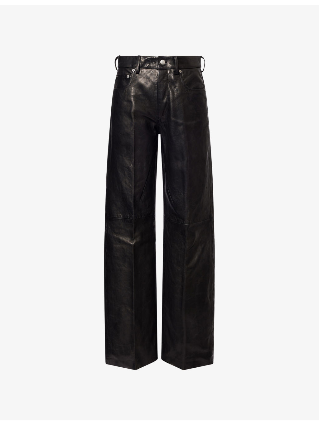 Geth Wide-Leg Coated-Denim Jeans - 1