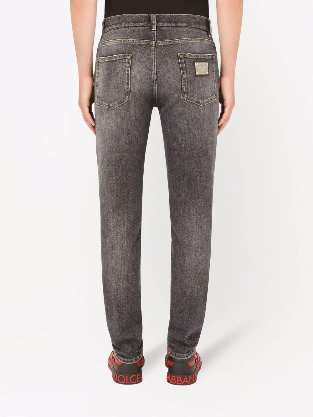 low-rise slim-cut jeans - 4