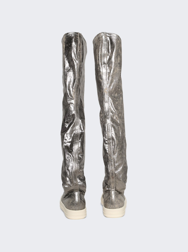 Rick Owens DRKSHDW Concordians High Sock Sneakers Palladium outlook
