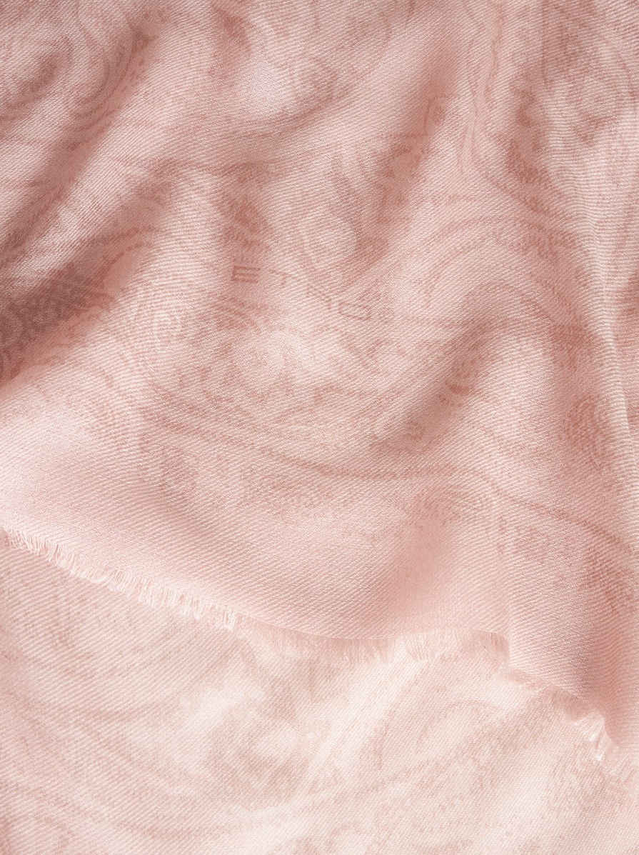 PAISLEY WOOL AND CASHMERE SCARF - 2