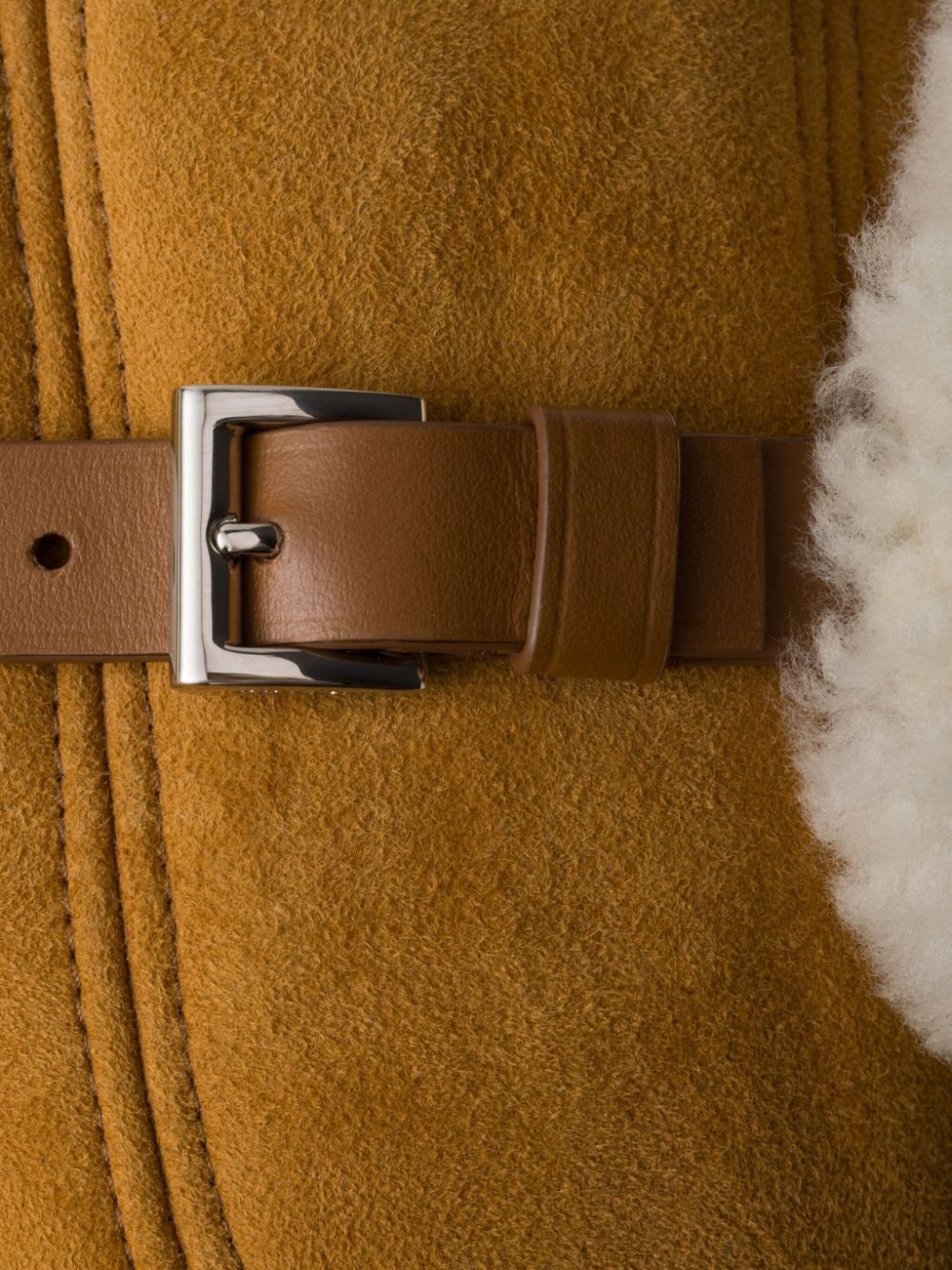 suede shearling trapper hat - 3
