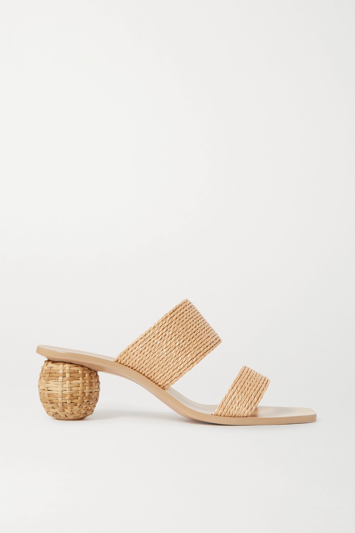 Jila woven raffia sandals - 1