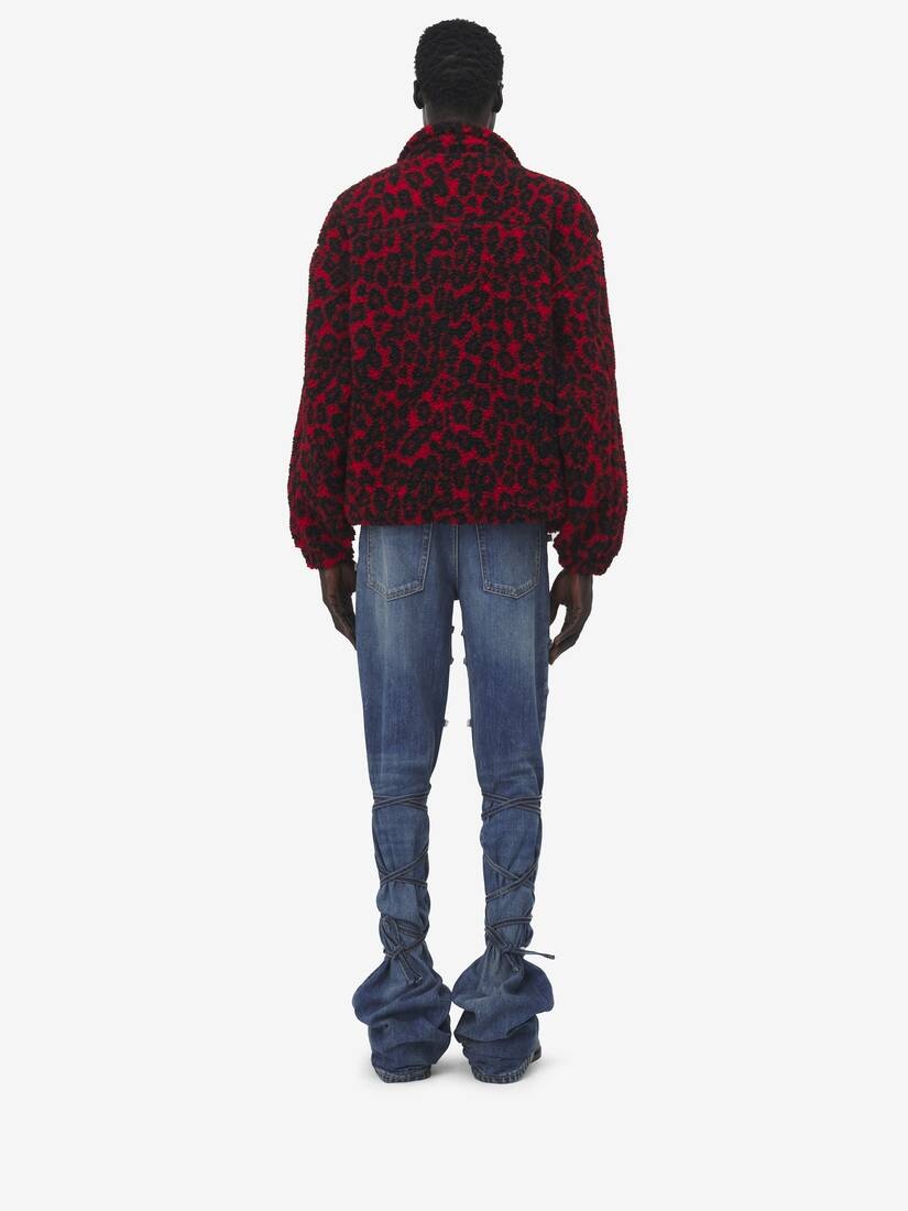 Leopard Fleece Sweatshirt - 6