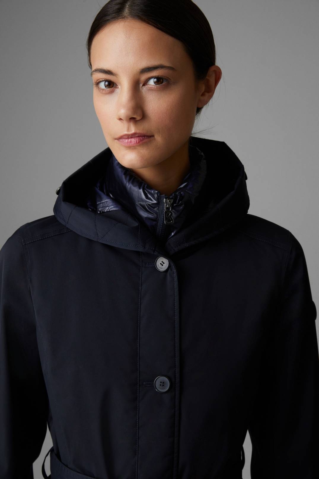 KAJA COAT IN NAVY BLUE - 6