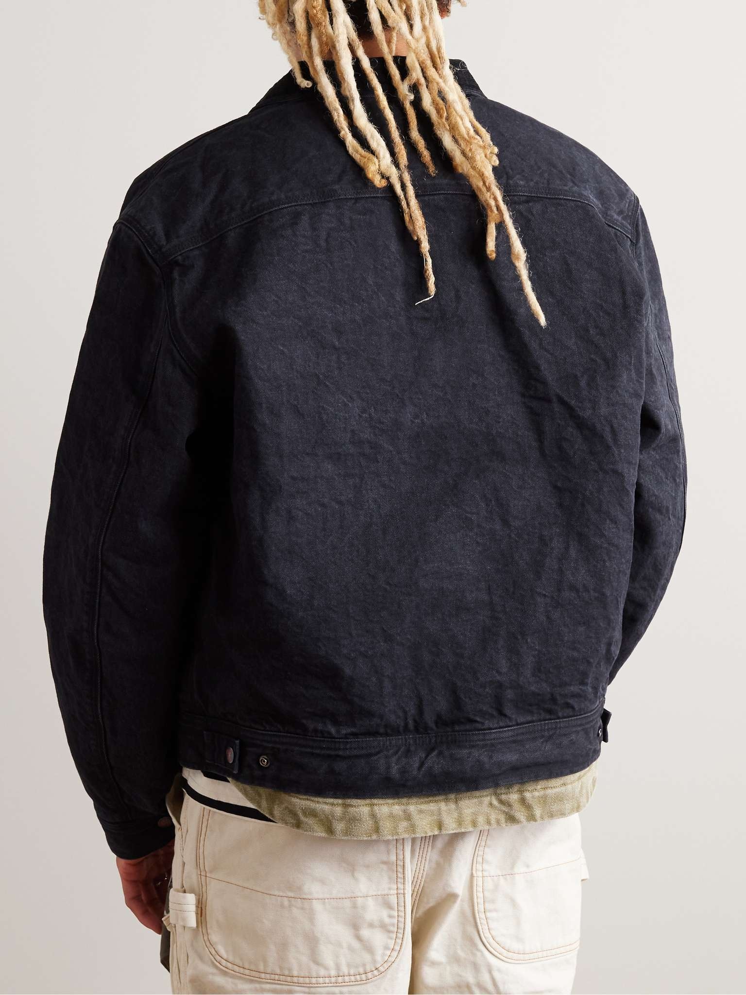 Reversible Jacquard and Denim Jacket - 4